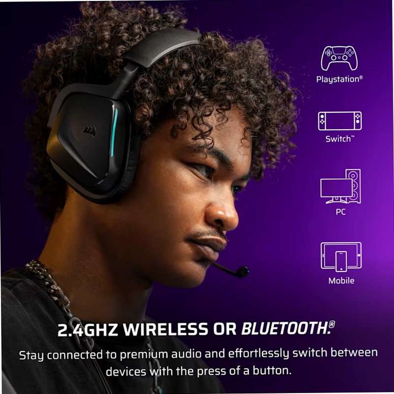 Cuffia Gaming VOID WIRELESS v2 - Carbonio Nero