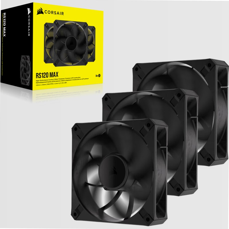 Ventole PWM RS120 MAX da 120 mm - Confezione da 3 120mm