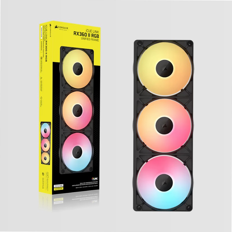 Espansione per ventole PC RGB PWM a telaio unificato iCUE LINK RX360 II