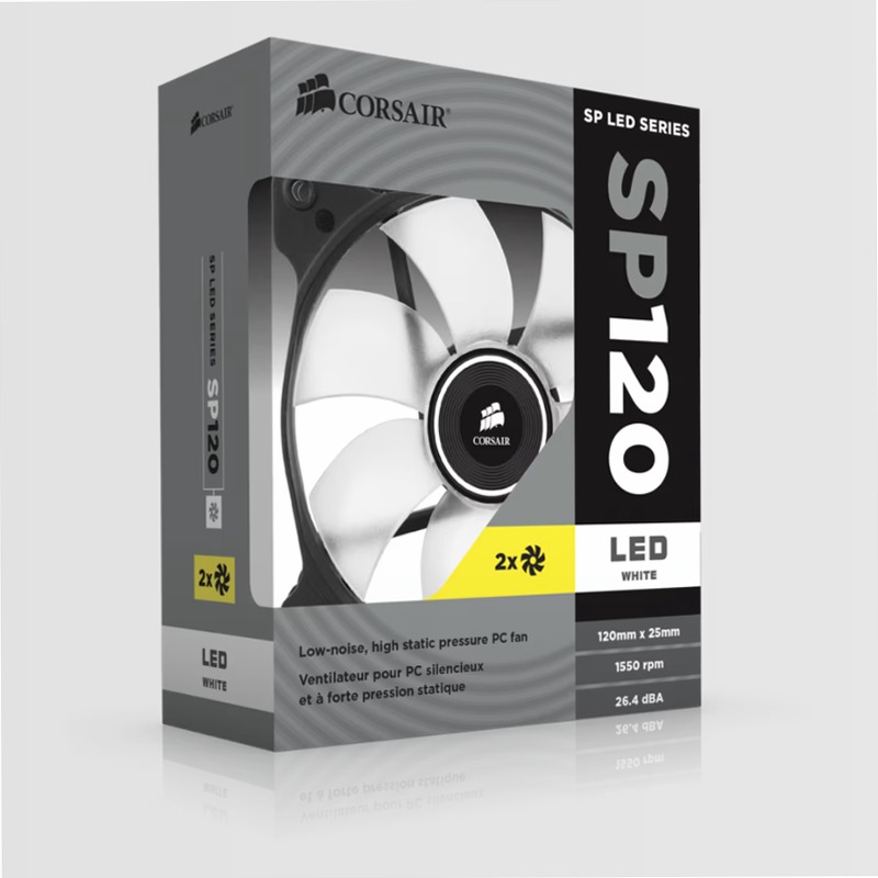 CORSAIR Air Series™ SP120 LED - Ventola Alta Pressione per Case