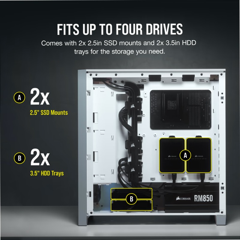 Case ATX Mid-Tower 4000D AIRFLOW - Bianco