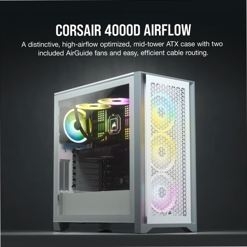 Case ATX Mid-Tower 4000D AIRFLOW - Bianco