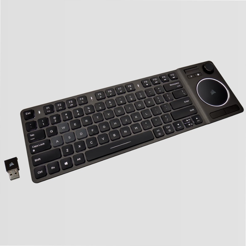 Tastiera Entertainment K83 Wireless Alluminio Wireless 2.4 GHz