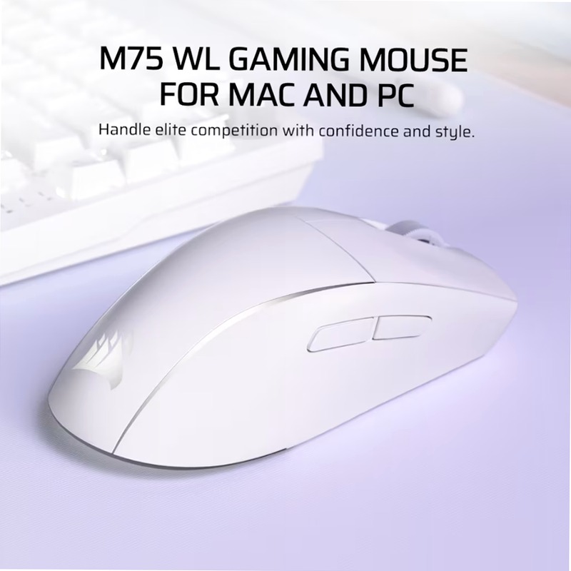 M75 WIRELESS Lightweight RGB Gaming Mouse – Glacier Blue