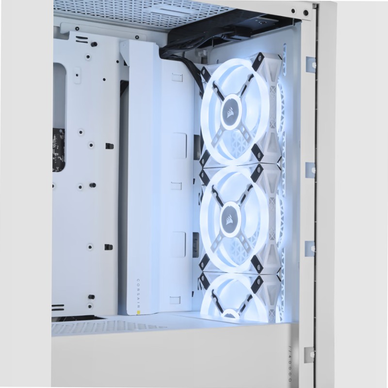Case ATX mid-tower iCUE 4000D RGB AIRFLOW QL Edition — True White