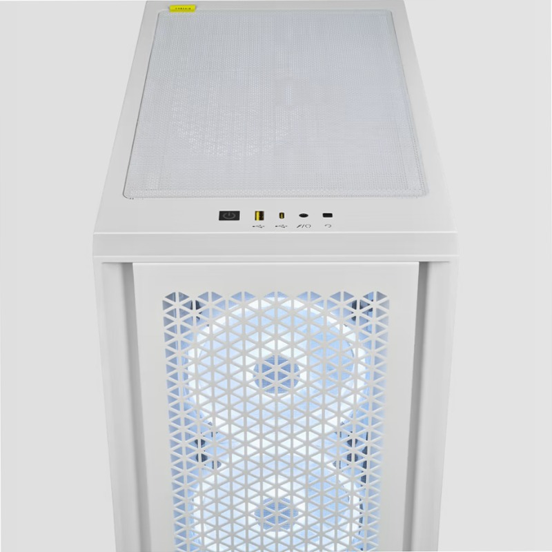 Case ATX mid-tower iCUE 4000D RGB AIRFLOW QL Edition — True White