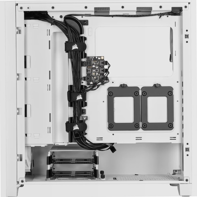Case ATX mid-tower iCUE 4000D RGB AIRFLOW QL Edition — True White