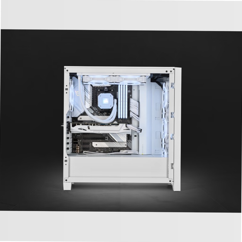 Case ATX mid-tower iCUE 4000D RGB AIRFLOW QL Edition — True White