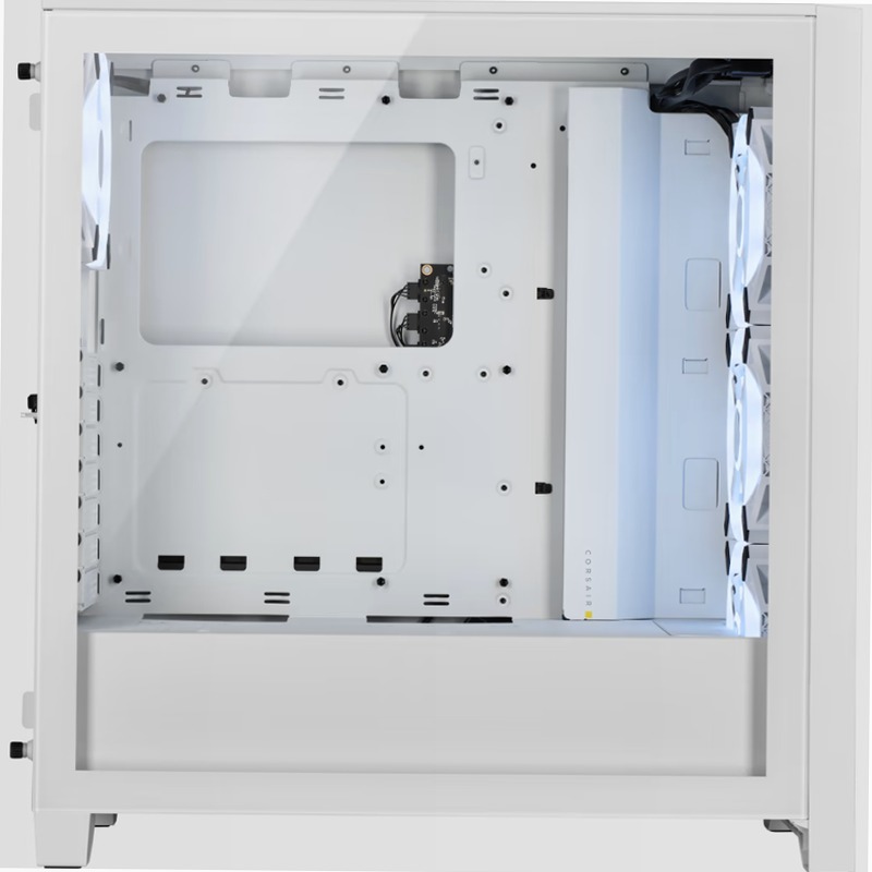 Case ATX mid-tower iCUE 4000D RGB AIRFLOW QL Edition — True White