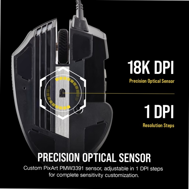 SCIMITAR RGB ELITE - Mouse gaming per MOBA/MMO