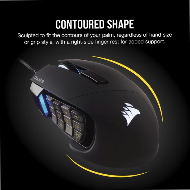 SCIMITAR RGB ELITE - Mouse gaming per MOBA/MMO