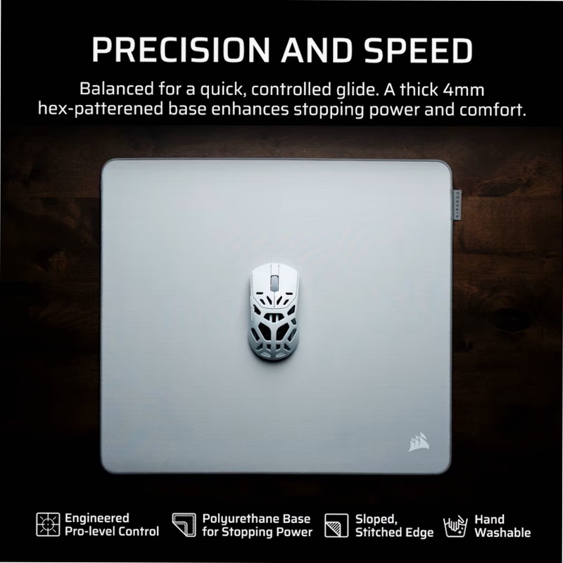 Mouse pad MM PRO Control Medium Grigio