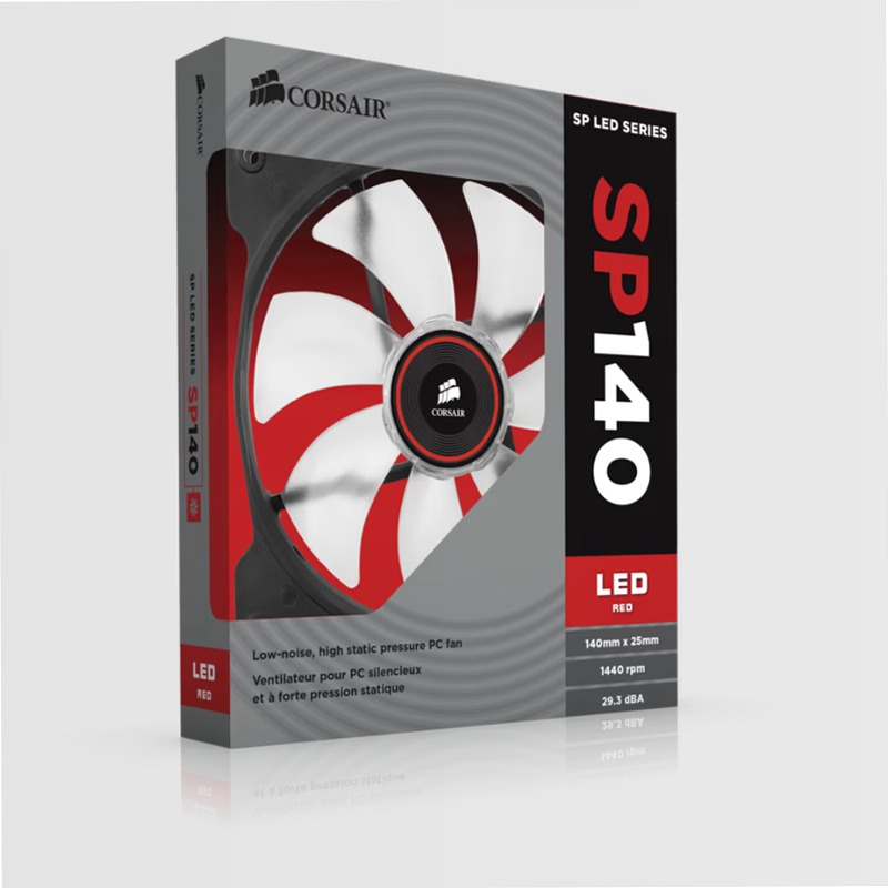 CORSAIR Air Series™ SP140 LED Red High Static Pressure Fan 140mm