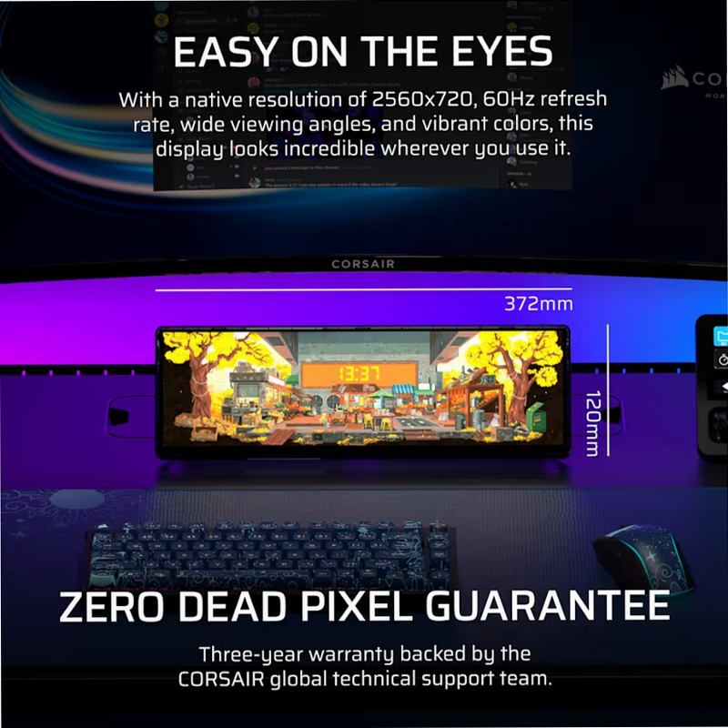 Touchscreen LCD CORSAIR XENEON EDGE 14,5"