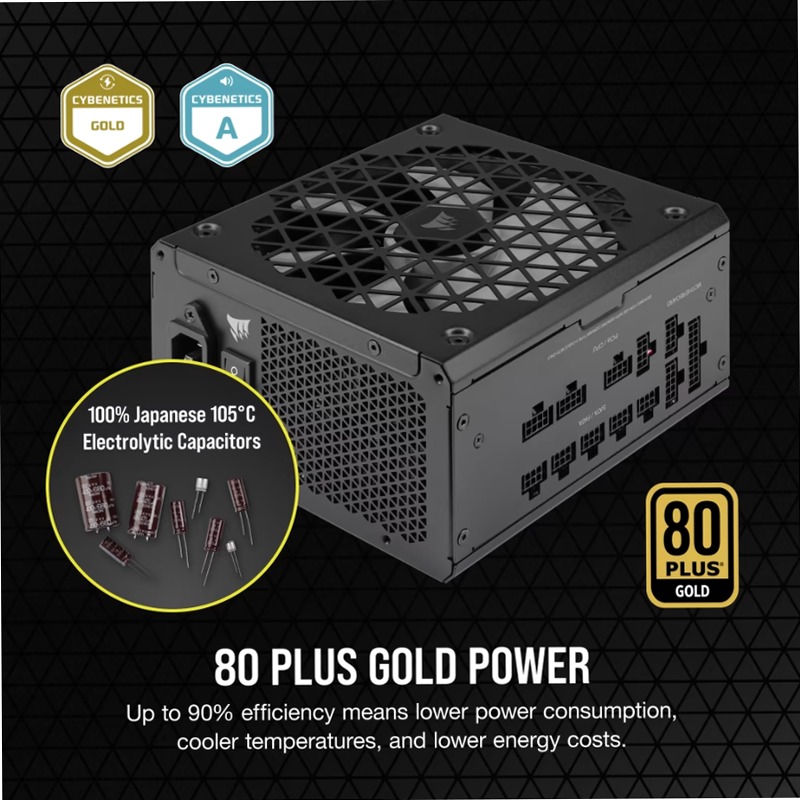 Alimentatore ATX RM850x SHIFT interamente modulare 80 PLUS Gold (EU)