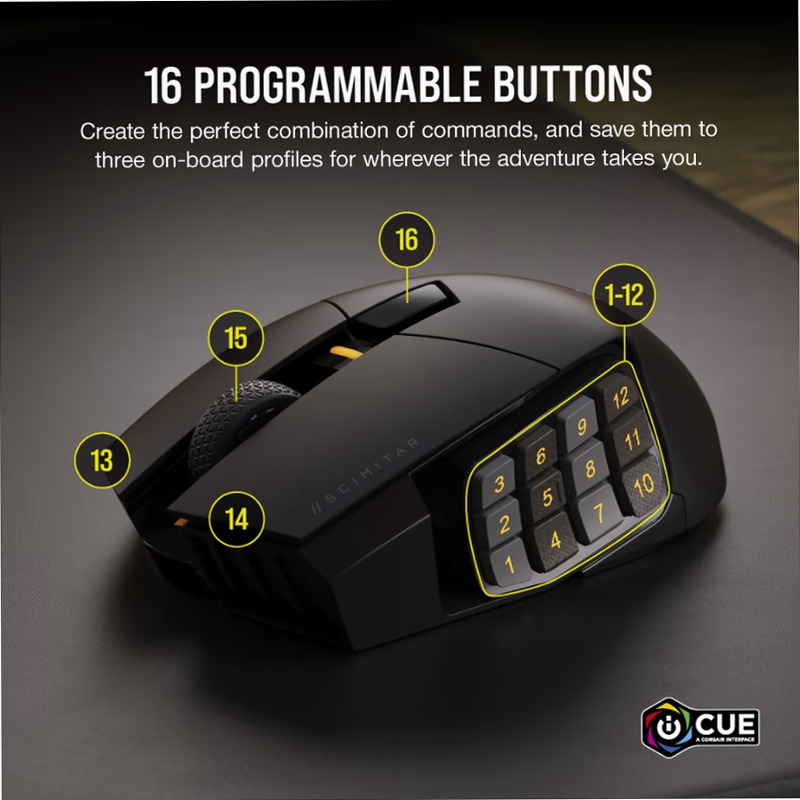 Mouse Gaming SCIMITAR ELITE WIRELESS MMO