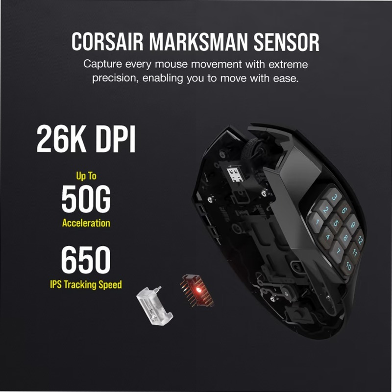 Mouse Gaming SCIMITAR ELITE WIRELESS MMO