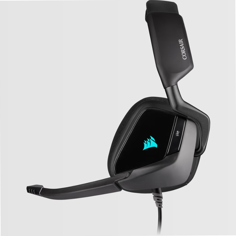Cuffia con microfono gaming premium VOID RGB ELITE USB Wireless con audio surround 7.1, nerofumo