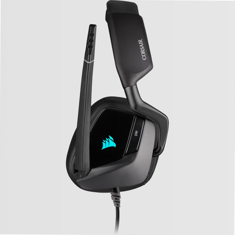 Cuffia con microfono gaming premium VOID RGB ELITE USB Wireless con audio surround 7.1, nerofumo
