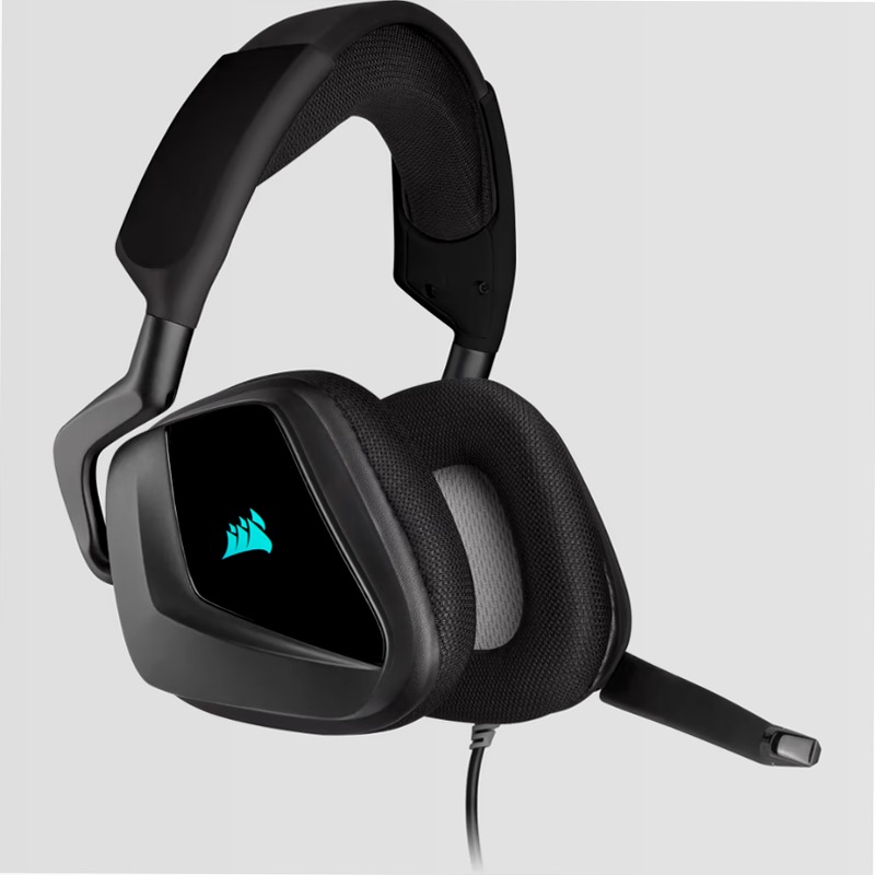 Cuffia con microfono gaming premium VOID RGB ELITE USB Wireless con audio surround 7.1, nerofumo