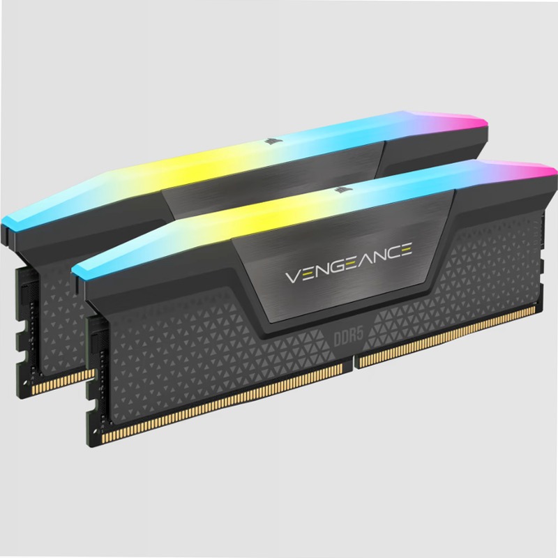 Kit di memoria DDR5 DRAM VENGEANCE RGB 64GB (2x32GB) 6000MHz C40, nero