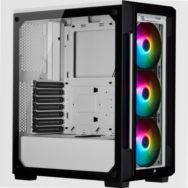 Smart case mid-tower iCUE 220T RGB - Bianco