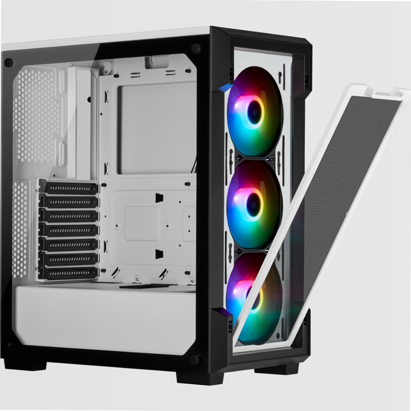 Smart case mid-tower iCUE 220T RGB - Bianco