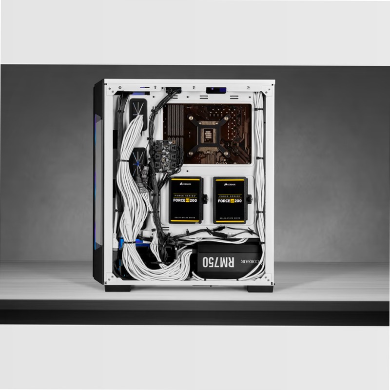 Smart case mid-tower iCUE 220T RGB - Bianco
