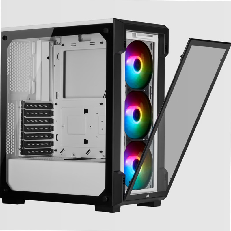 Smart case mid-tower iCUE 220T RGB - Bianco