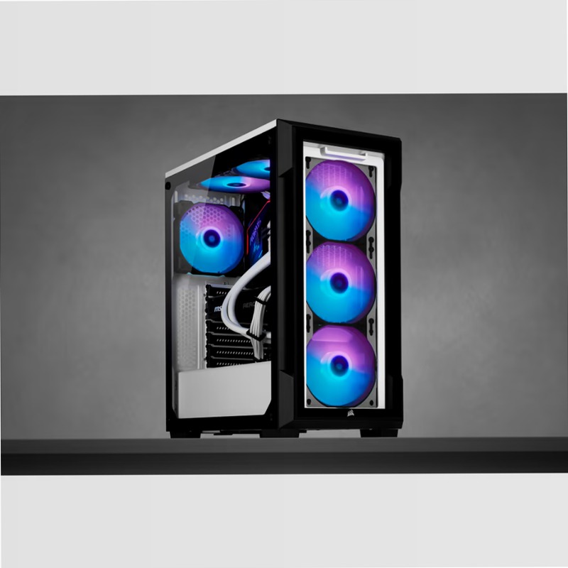 Smart case mid-tower iCUE 220T RGB - Bianco
