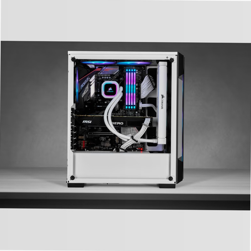 Smart case mid-tower iCUE 220T RGB - Bianco