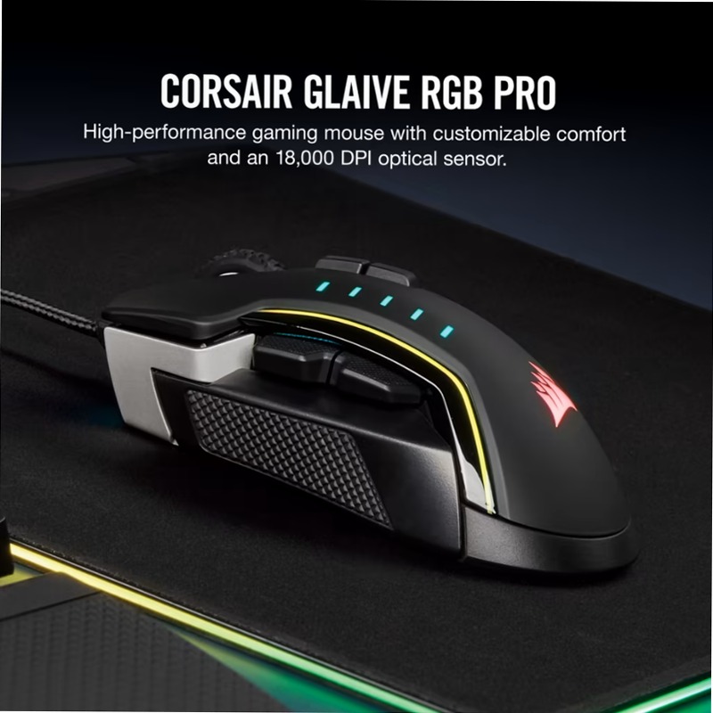 Mouse Gaming GLAIVE RGB PRO - Alluminio (EU)