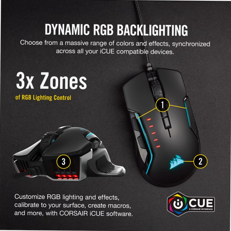 Mouse Gaming GLAIVE RGB PRO - Alluminio (EU)