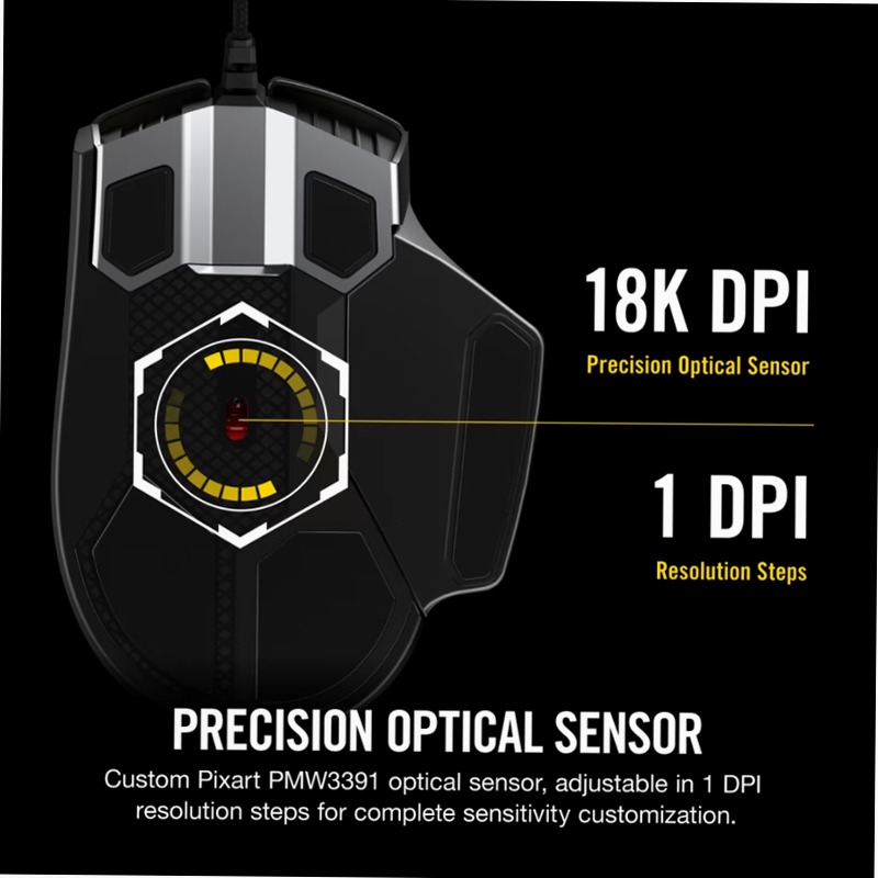 Mouse Gaming GLAIVE RGB PRO - Alluminio (EU)