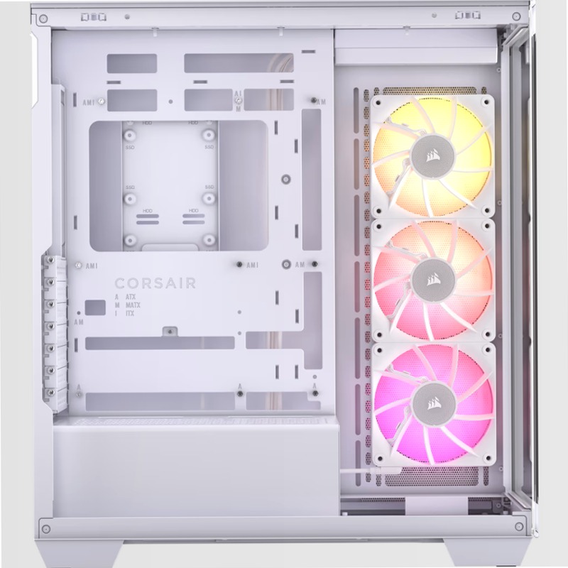 Case mid-tower iCUE LINK 3500X RGB, bianco