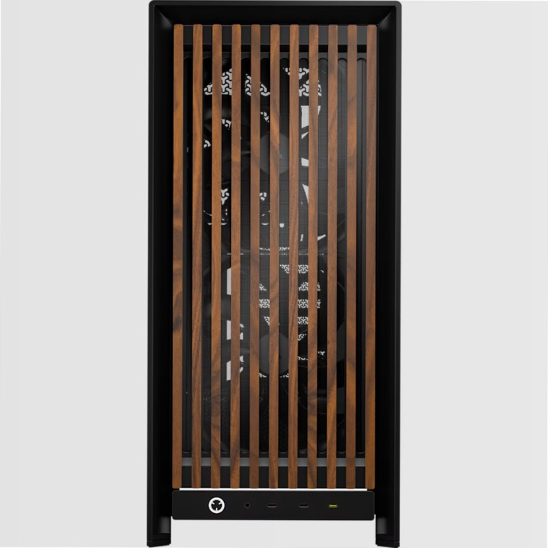 Case PC Mid-Tower Modulare FRAME 5000D WOOD RS - Nero/Noce 2
