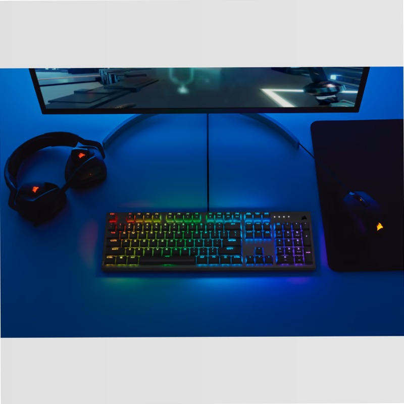 K60 RGB PRO Low Profile Mechanical Gaming Keyboard Alluminio Meccanica