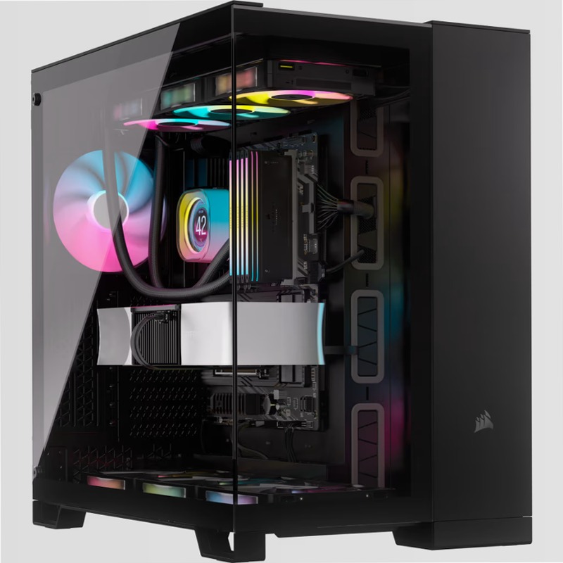 Case PC Mid-Tower a Doppia Camera 6500X - Nero