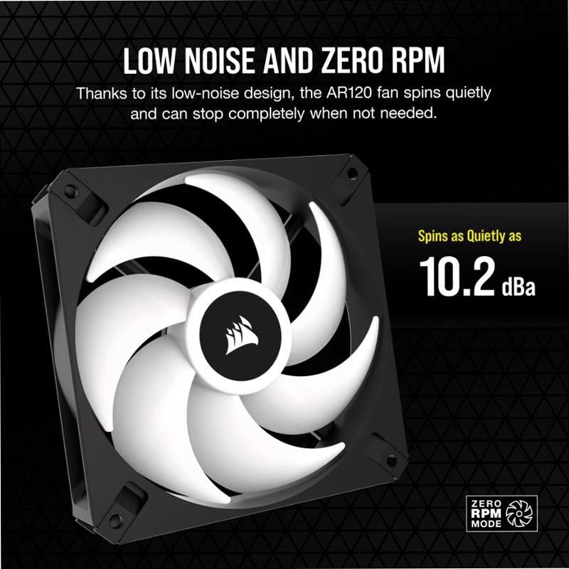 Ventola PWM iCUE AR120 Digital RGB da 120 mm 120mm