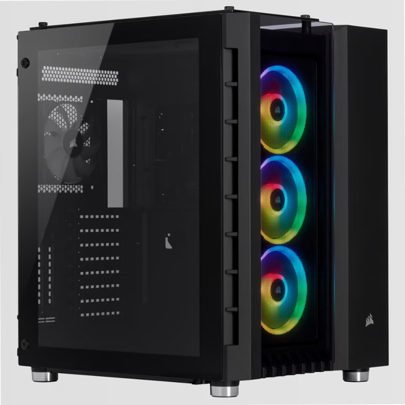 Smart case Crystal Series ATX 680X RGB con flusso d’aria elevato e vetro temprato - nero