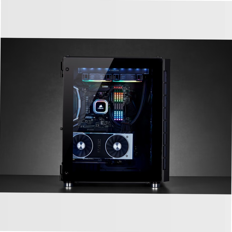 Smart case Crystal Series ATX 680X RGB con flusso d’aria elevato e vetro temprato - nero