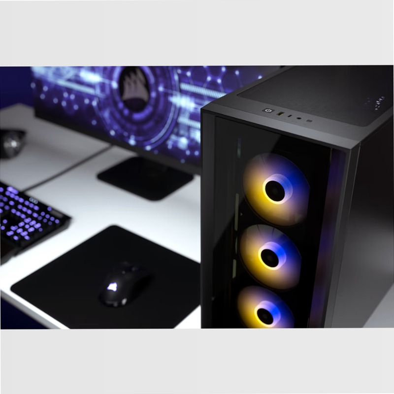 Case ATX Mid-Tower iCUE 4000X RGB Nero