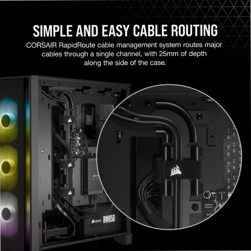 Case ATX Mid-Tower iCUE 4000X RGB Nero