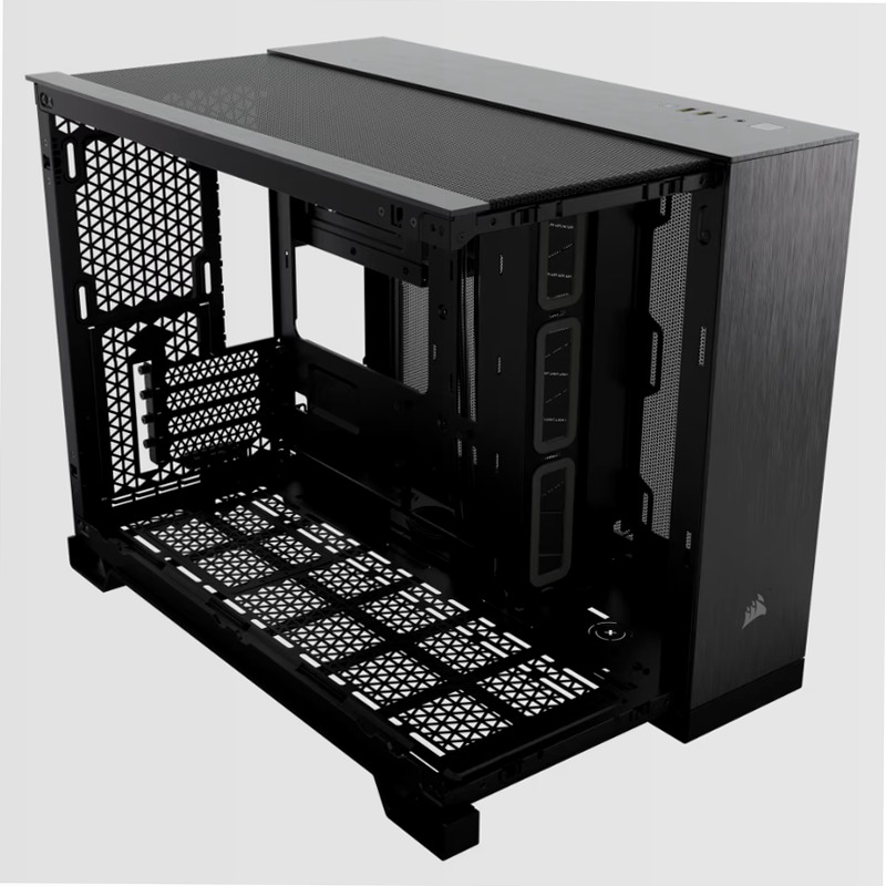 Case PC Micro-ATX CORSAIR 2500X - Alluminio nero/ossidiana