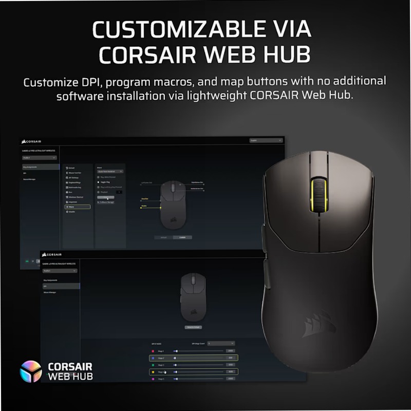 Mouse gaming SABRE v2 PRO ULTRALIGHT WIRELESS - Bianco