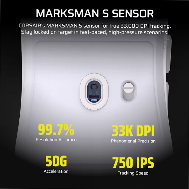 Mouse gaming SABRE v2 PRO ULTRALIGHT WIRELESS - Bianco