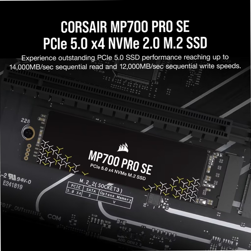 SSD M.2 NVMe PCIe 5.0 x4 MP700 PRO SE da 4 TB