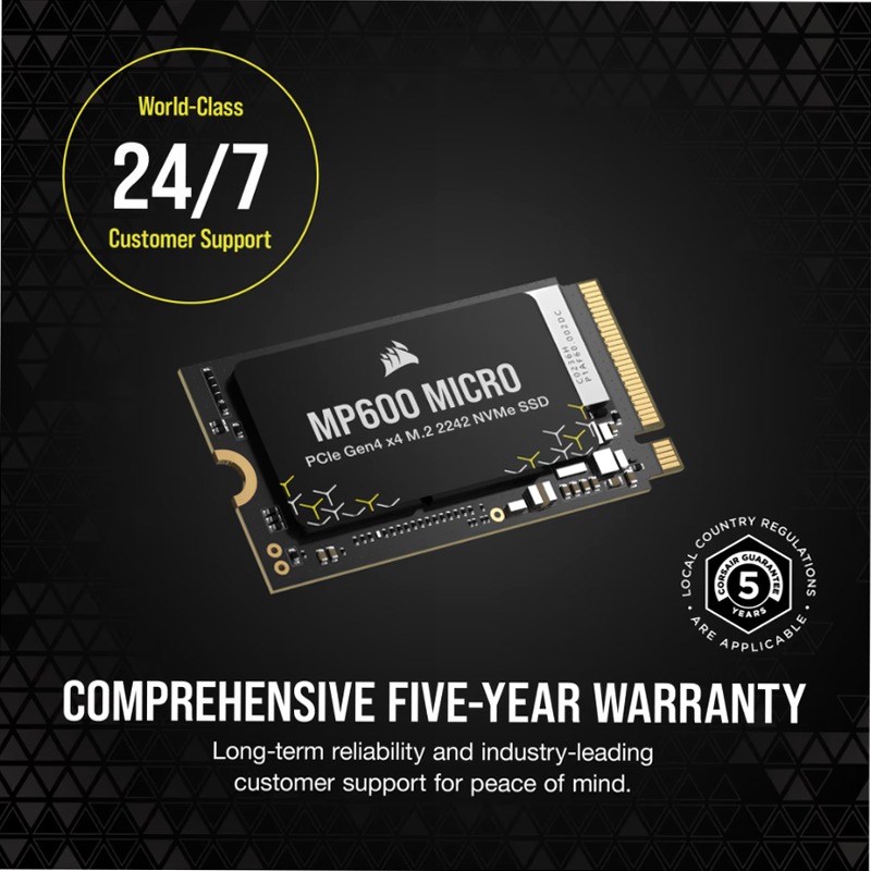 SSD MP600 Micro PCIe 4.0 x4 2242 da 1 TB