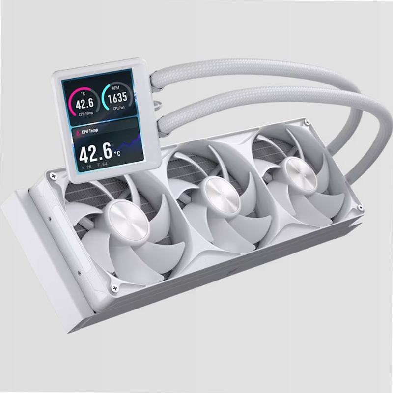 Dissipatore a liquido per CPU NAUTILUS II 360 RS LCD - Bianco