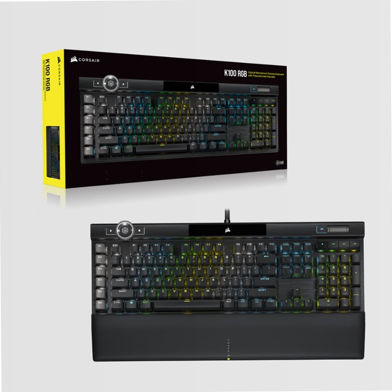 Tastiera gaming K100 RGB - Switch OPX CORSAIR Alluminio Meccanica